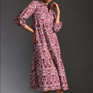 Anthropologie Bettina Tiered Shirtdress by Maeve